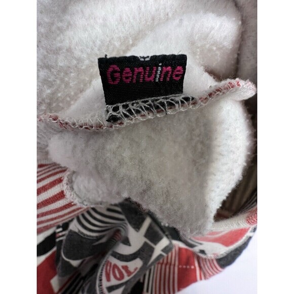 Vintage Volcom Hoodie Eastern Block RARE Med All Over Print Volcom Red Black Y2K - Picture 12 of 13